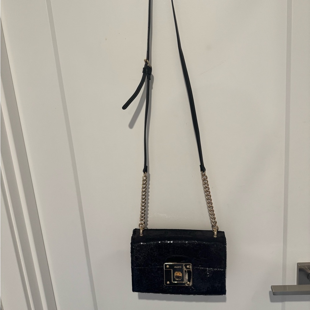 Sparkling Black Crossbody Bag by Aldo